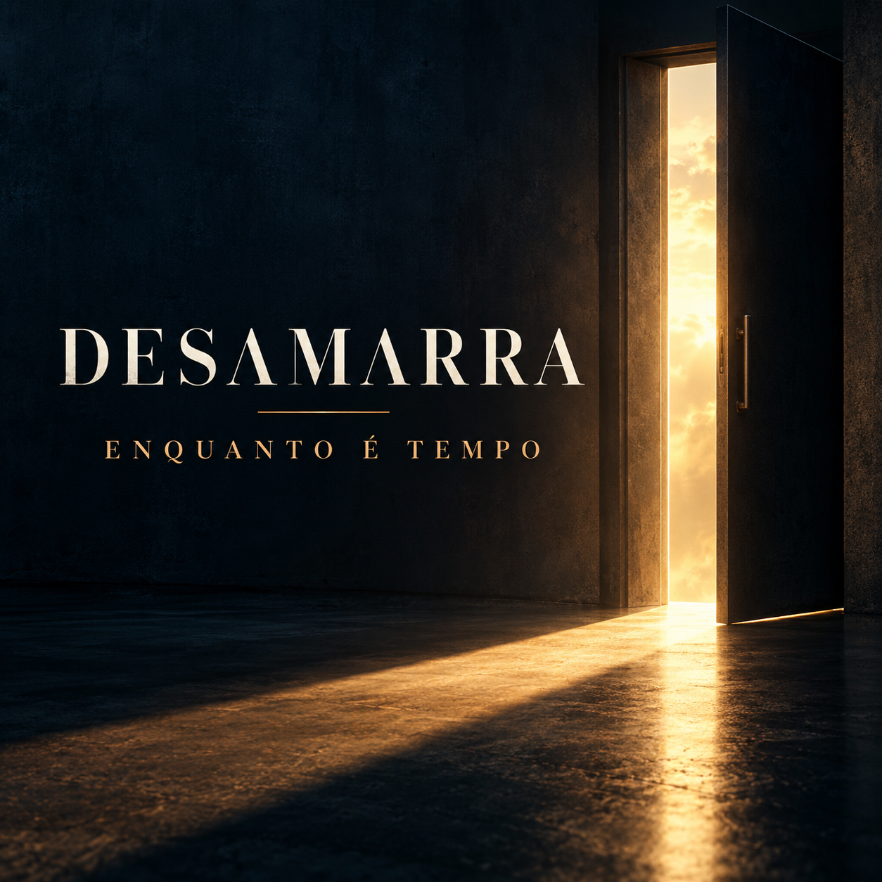 Capa oficial do álbum Enquanto É Tempo, dos DESAMARRA